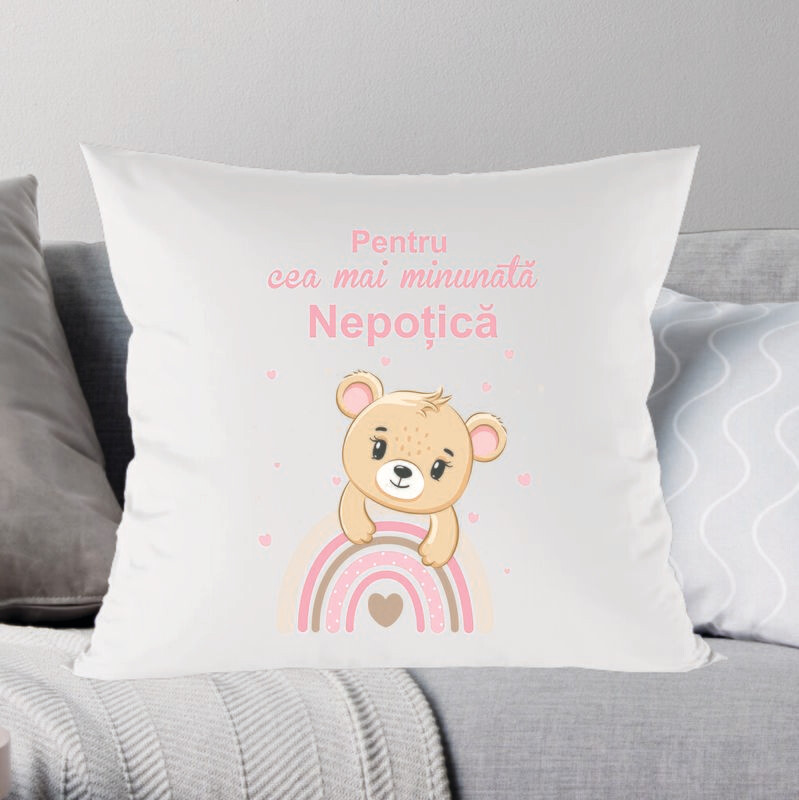 Pernă „Pentru cea mai minunată NEPOȚICĂ”