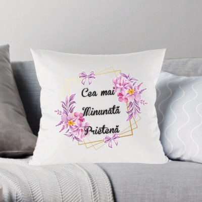 Pernă „Pentru cea mai minunată prietenă”