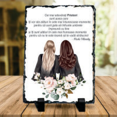 Piatra ardezie pentru prietenă – Mesaj emoționant despre prietenia adevărată