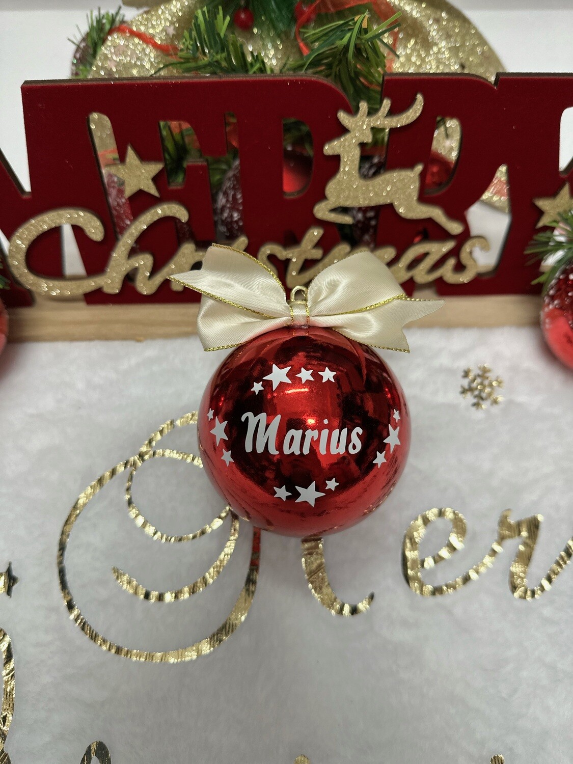 Glob de Crăciun, personalizat cu nume