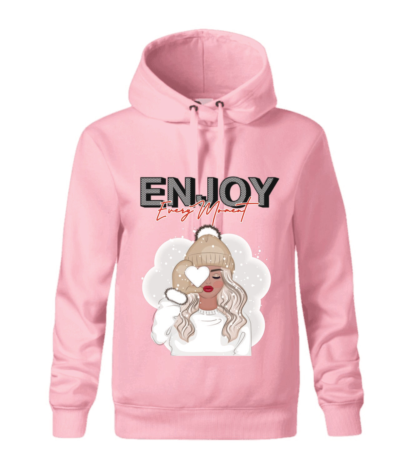 Hanorac roz - Enjoy every moment 2