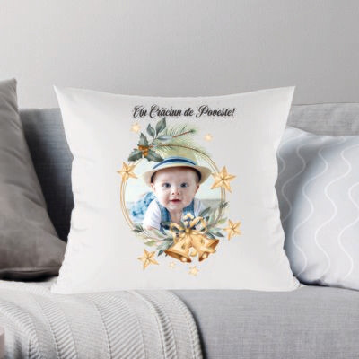 Perna personalizata de Craciun cu poza dorita