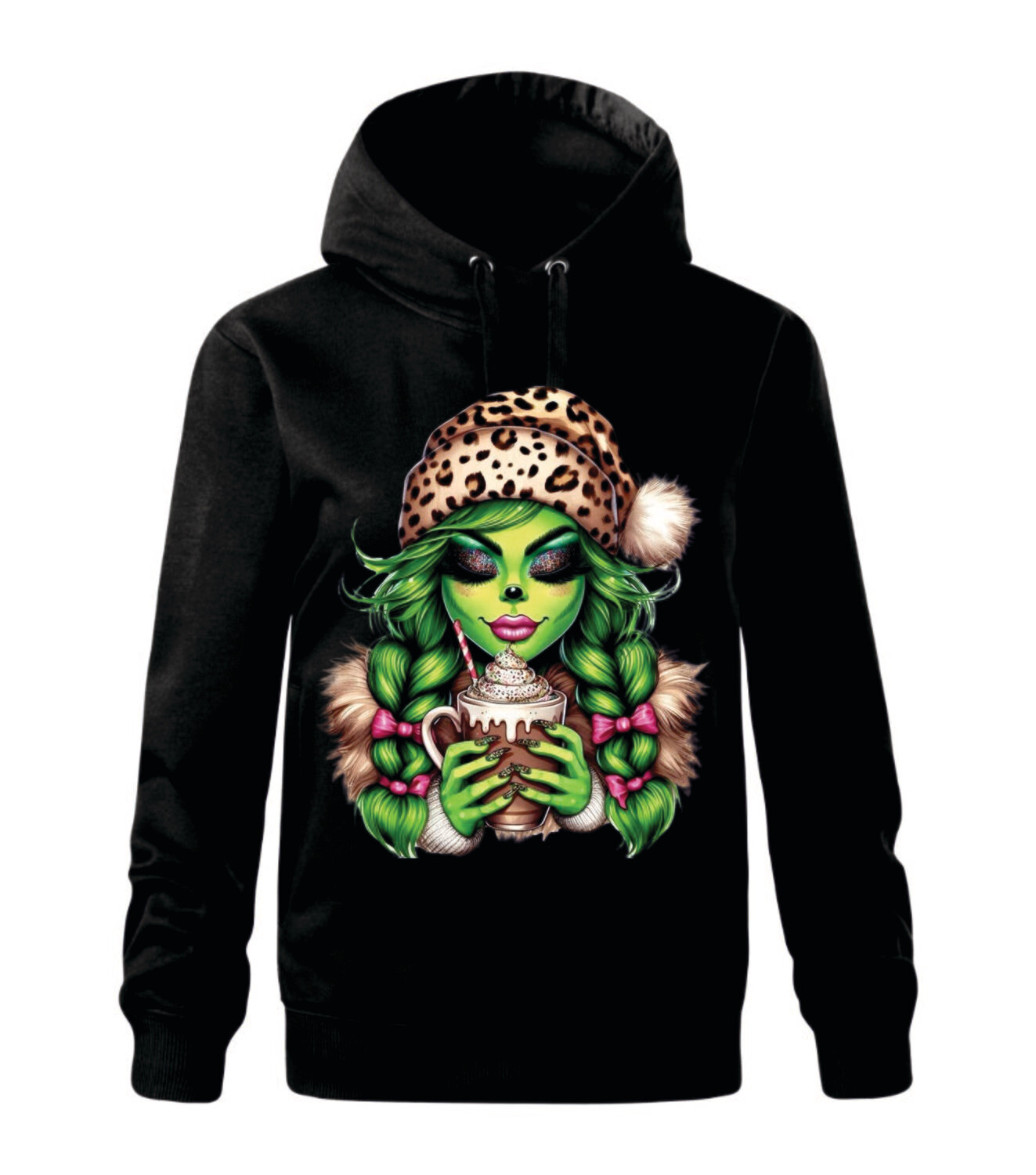 Hanorac femei -Grinch chocolate