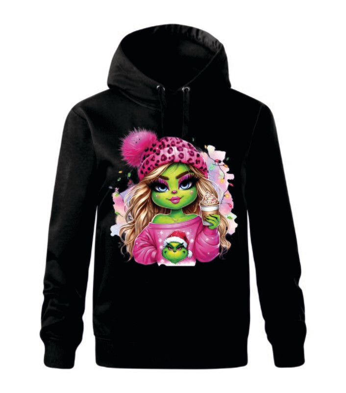 Hanorac femei - Grinch pink
