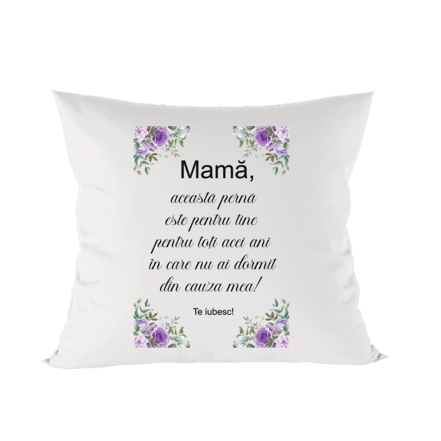 Pernă cu mesaj pentru Mama – mesaj emoționant