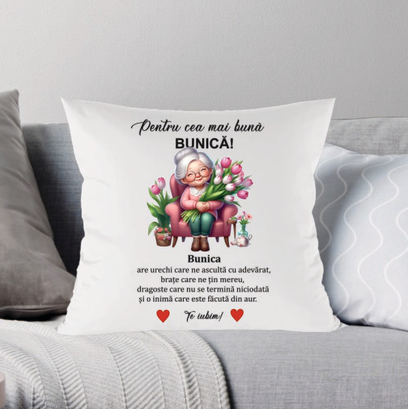 Pernă „Pentru cea mai bună bunică”