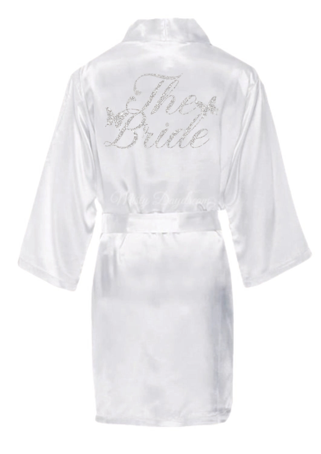 Halat mireasă „The Bride” cu glitter argintiu