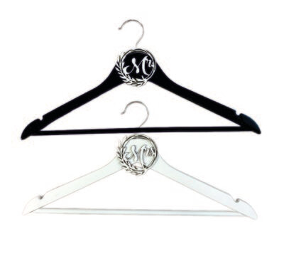 Set Umerașe „Mr &amp; Mrs” cu Decupaj Alb - Alb &amp; Negru