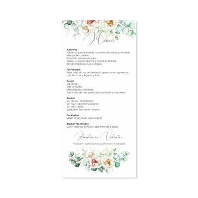 Splendoare de Eucalipt - Meniu de Nuntă Personalizat