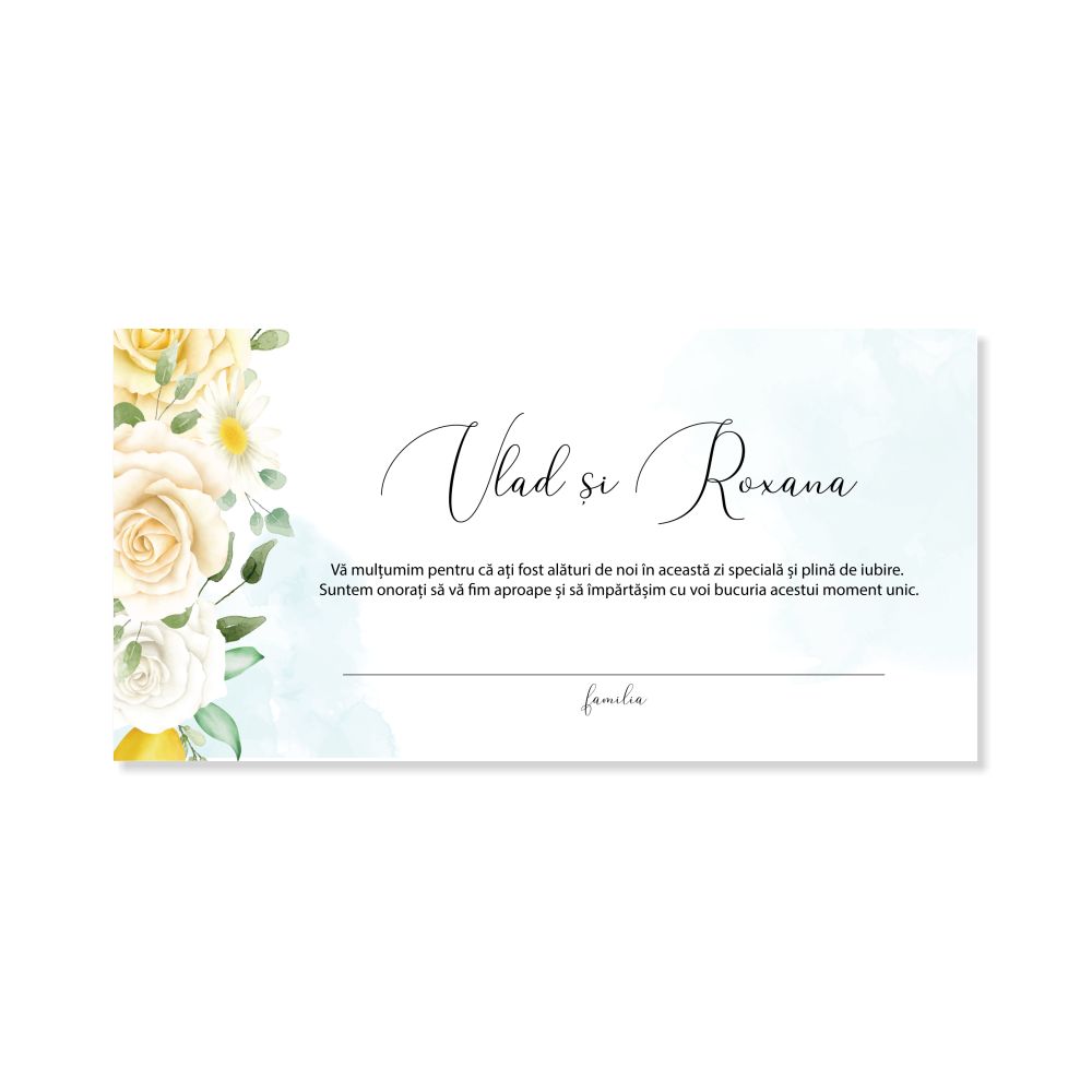 Lemon Bliss - plic pentru bani / dar de nunta personalizat