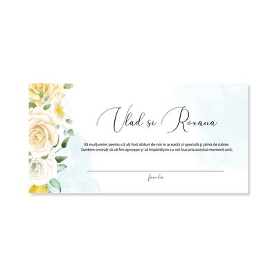 Lemon Bliss - plic pentru bani / dar de nunta personalizat