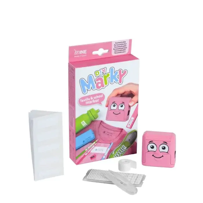 DIY Marky: Stampila marker pentru textile și școală sau gradinita, roz
