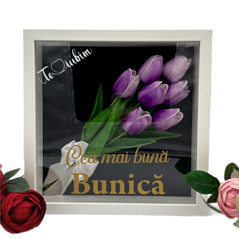 Tablou 3D cu mesaj - Cea mai minunata bunica