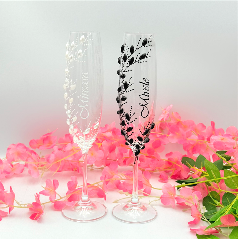Set pahare Mirele și Mireasa 7