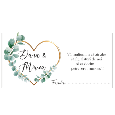 Plic bani nuntă personalizat   Model 7,  carton 250g