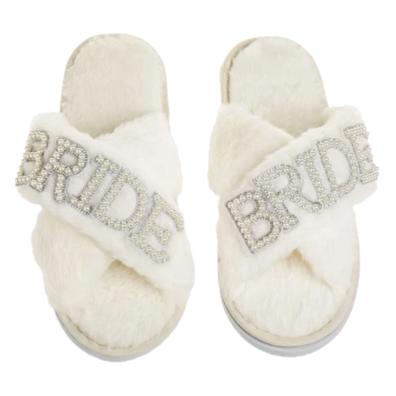 Papuci Bride cu Margele