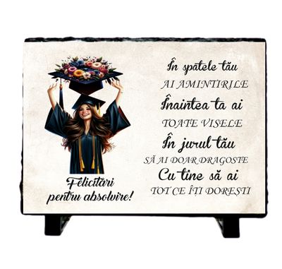 Piatra ardezie pentru absolvire 13x18