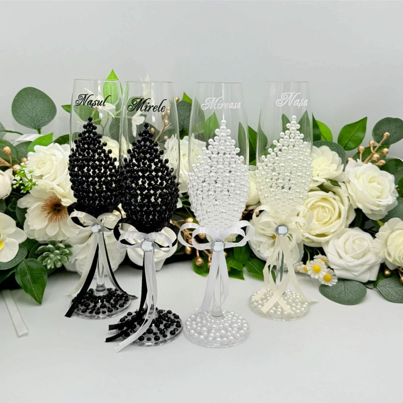 Set de 4 Pahare  Miri si Nasi Pearl