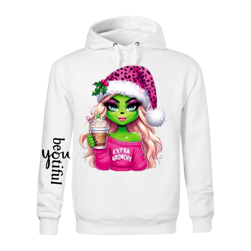 Hanorac  femei grinch pink