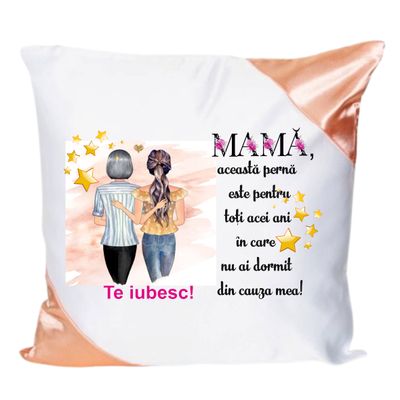Pernă cu mesaj pentru mama