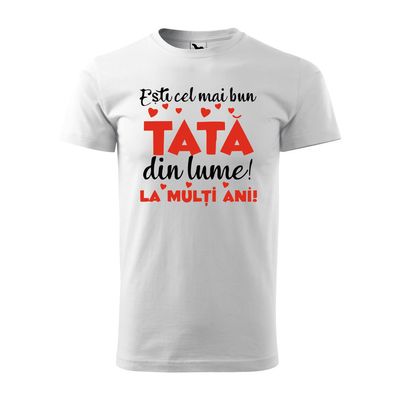 Tricou alb - Pentru cel mai bun Tată