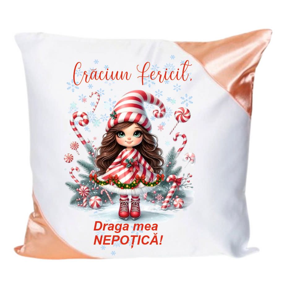 Perna personalizata - Craciun Fericit draga mea nepotica!