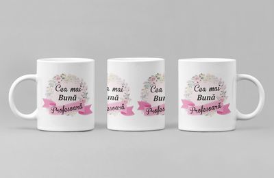 Cana „Cea mai bună profesoară” – Cadou special pentru un dascăl de nota 10
