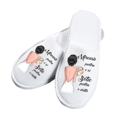 Papuci Mireasă Pentru o zi ” –Mărime Universală | Comozi și Discreți pentru Ziua Nunții Papuci Mireasă Pentru o zi ” –Mărime Universală | Comozi și Discreți pentru Ziua Nunții