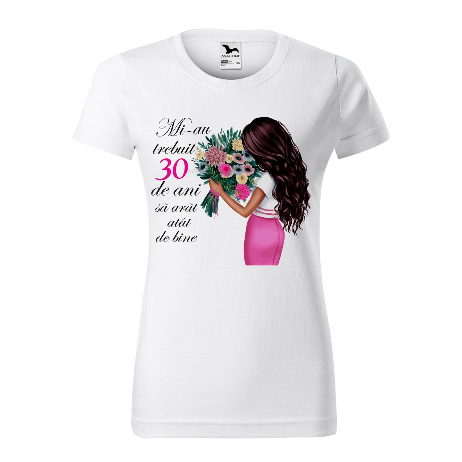 Tricou alb femei - Mi-au trebuit 30 de ani sa arat atat de bine