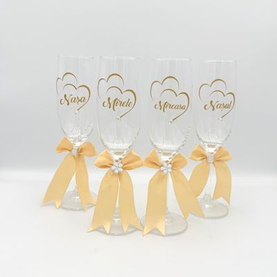 Set de 4 Pahare Miri și Nași