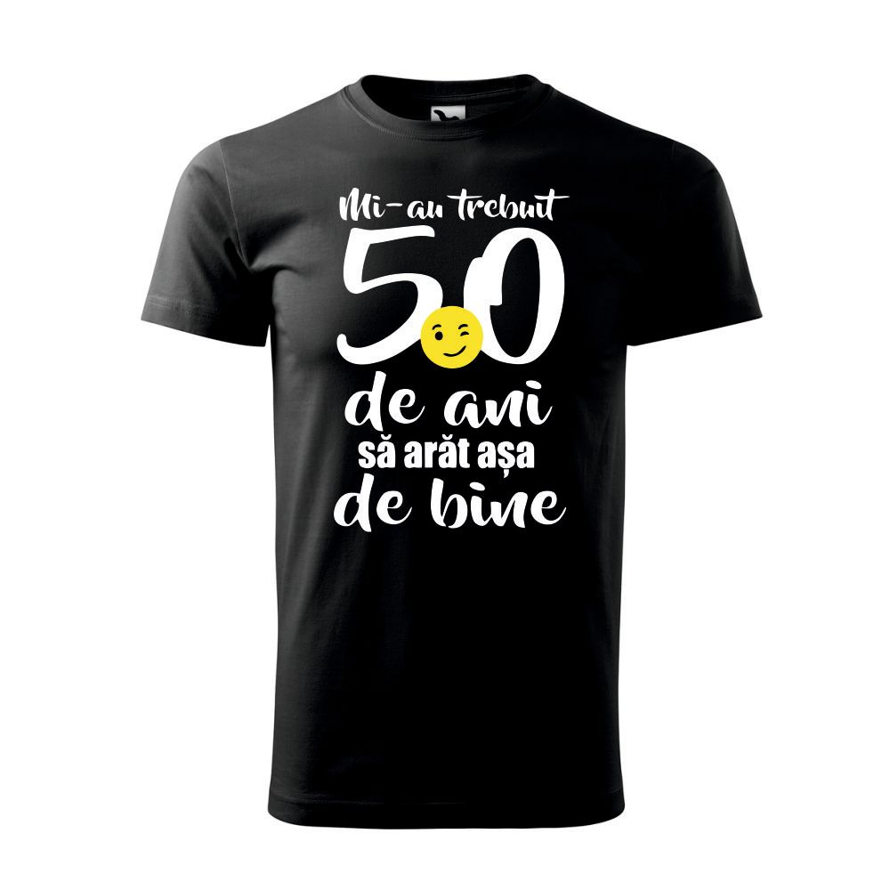Tricou negru bărbați - Mi-au trebuit 50 ani