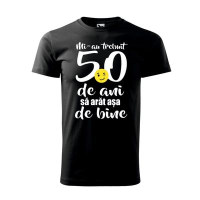 Tricou negru bărbați - Mi-au trebuit 50 ani