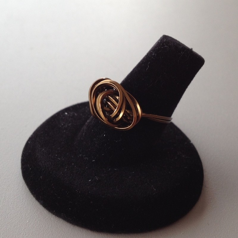 Antique Bronze Double Wire-wrapped Ring Antique Bronze Double Wire-wrapped Ring
