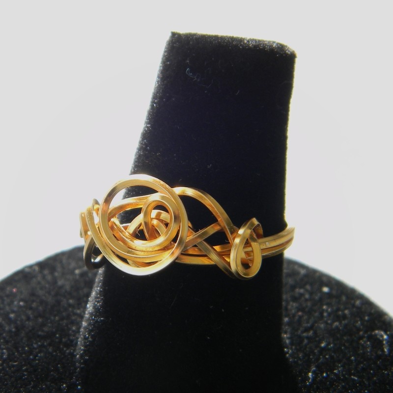 Gold Double Wire-Wrapped Ring Gold Double Wire-Wrapped Ring