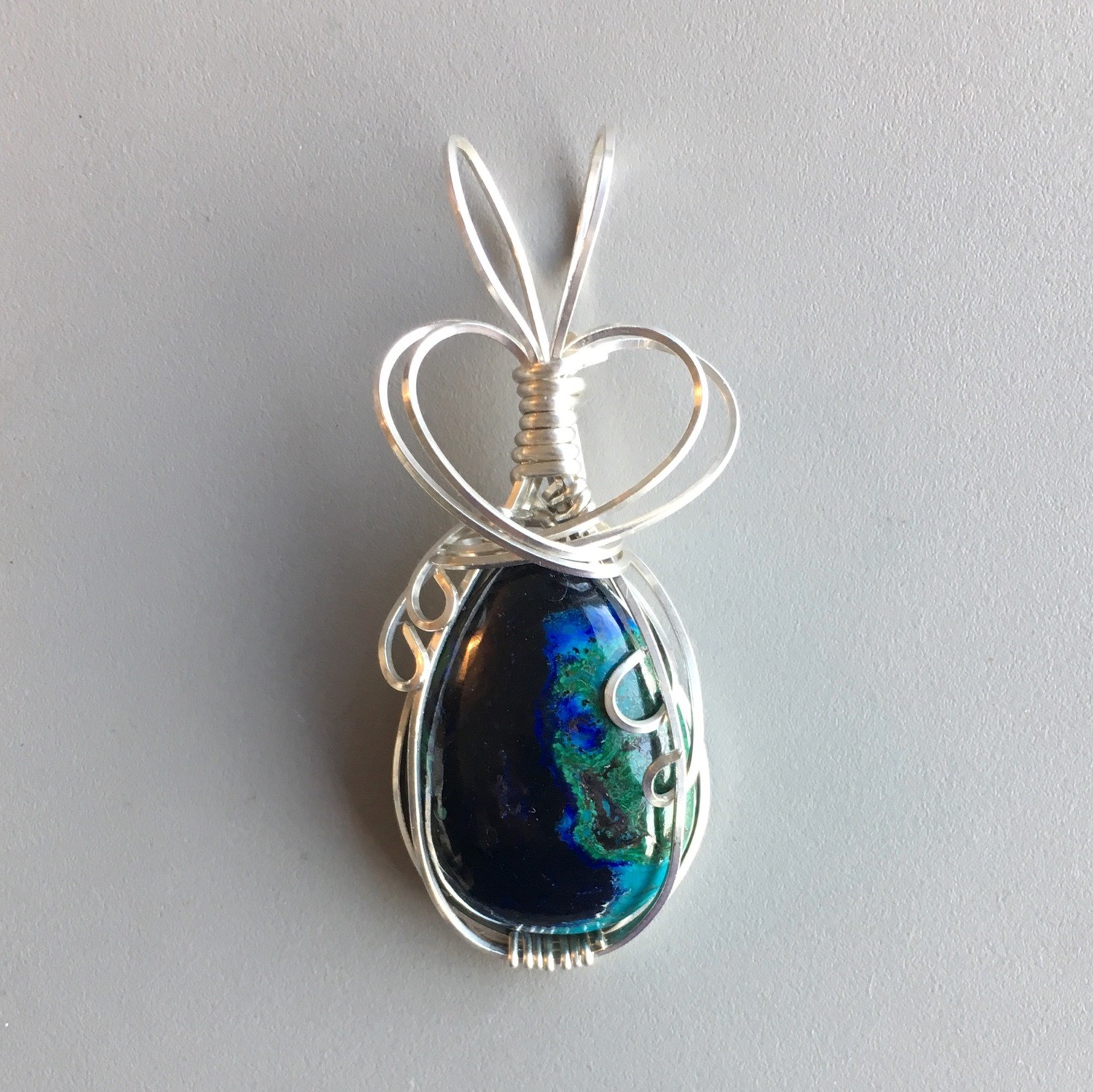Azurite, Chrysocolla &amp; Malachite Pendant