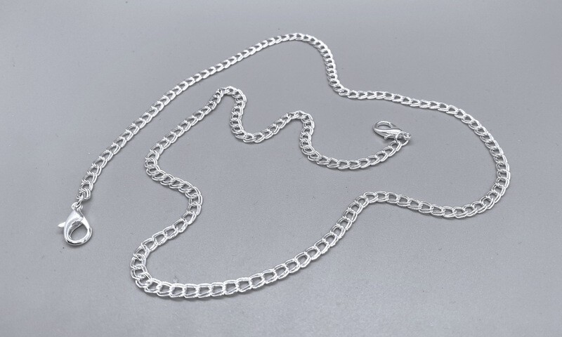 Silver Double-Link Mask Chain