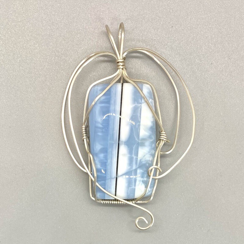 Natural Blue Opal Pendant