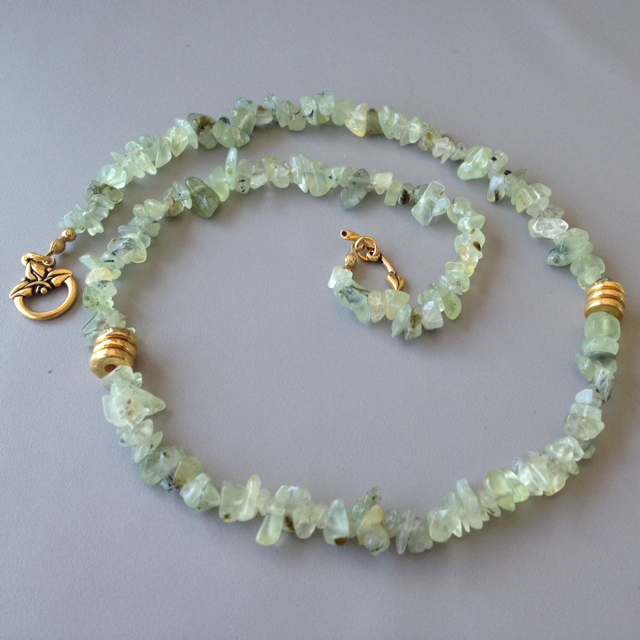Peridot &amp; Gold Necklace