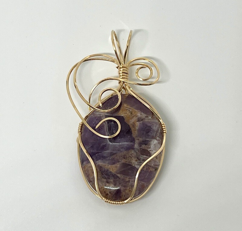 Variegated Amethyst Pendant
