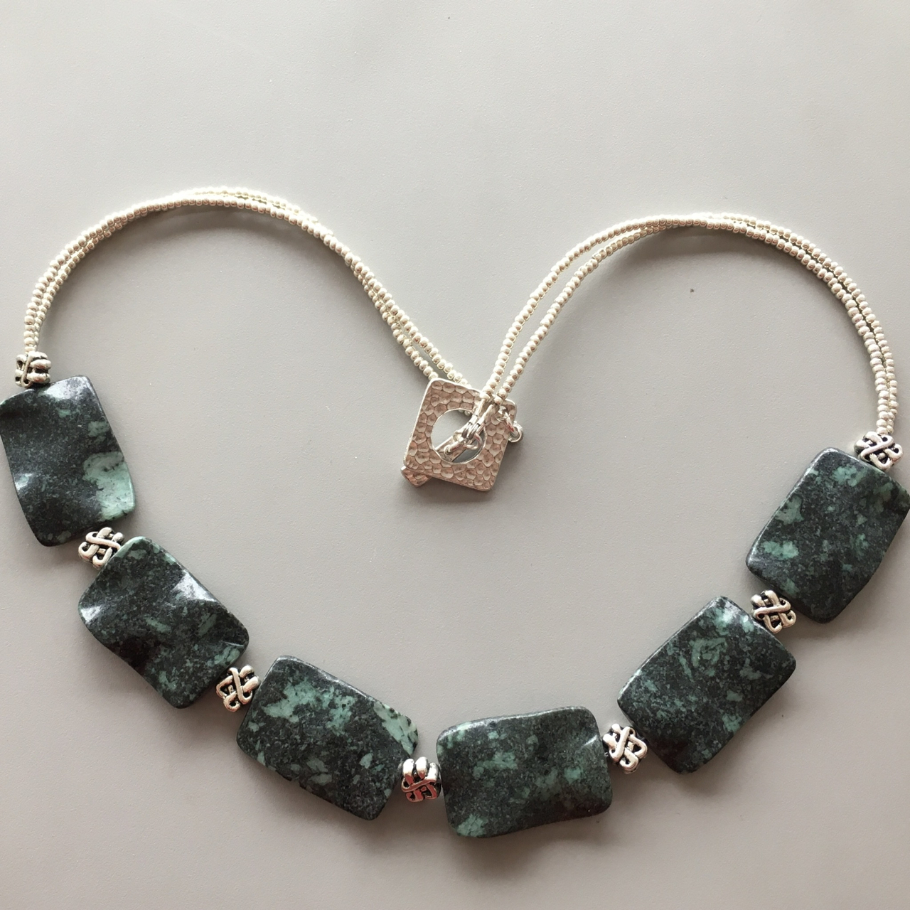 Kambaba African Jasper &amp; Celtic Knot Necklace