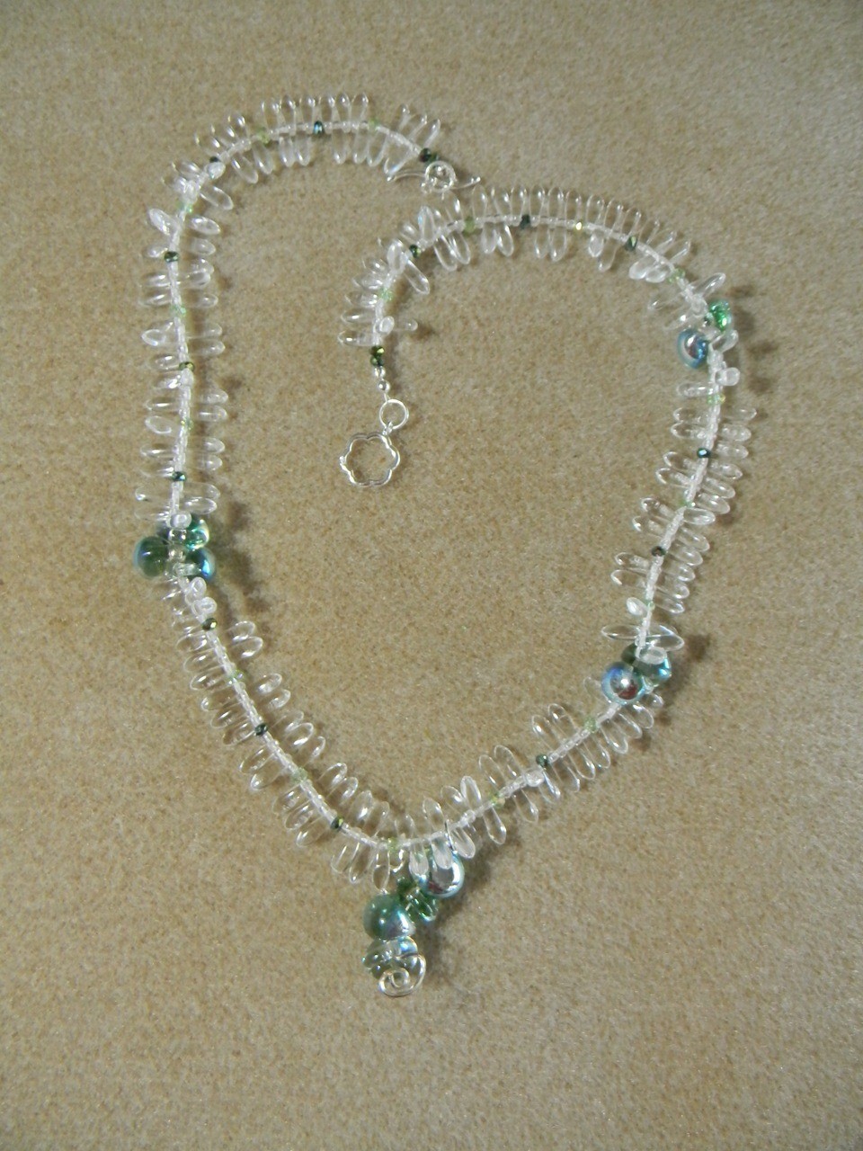 Czech Dagger Crystal Necklace