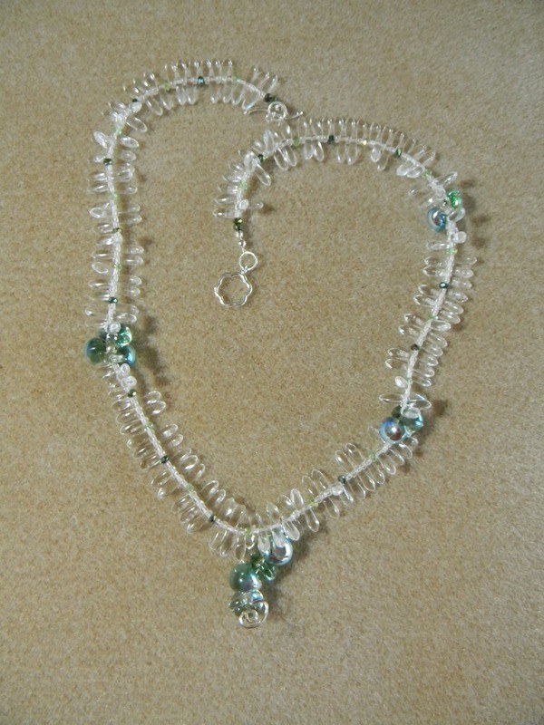 Czech Dagger Crystal Necklace