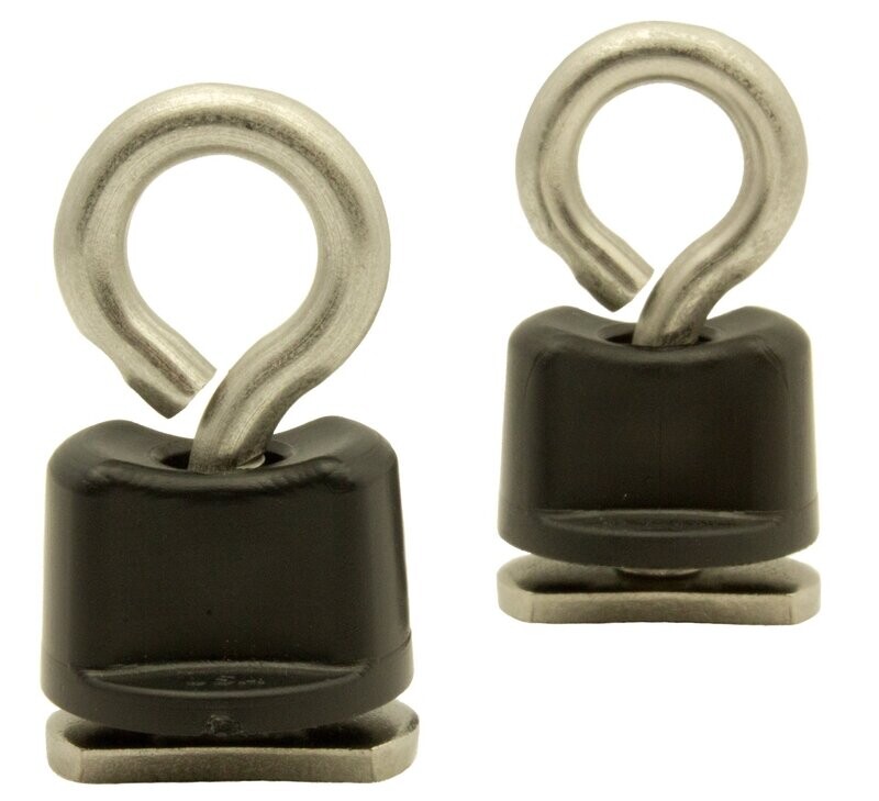 Tie-Down Eyelet, Track Mount, 2 pack