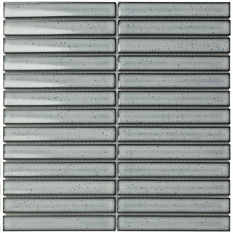 Kit Kat Oslo Gris Gloss Mosaic Tile