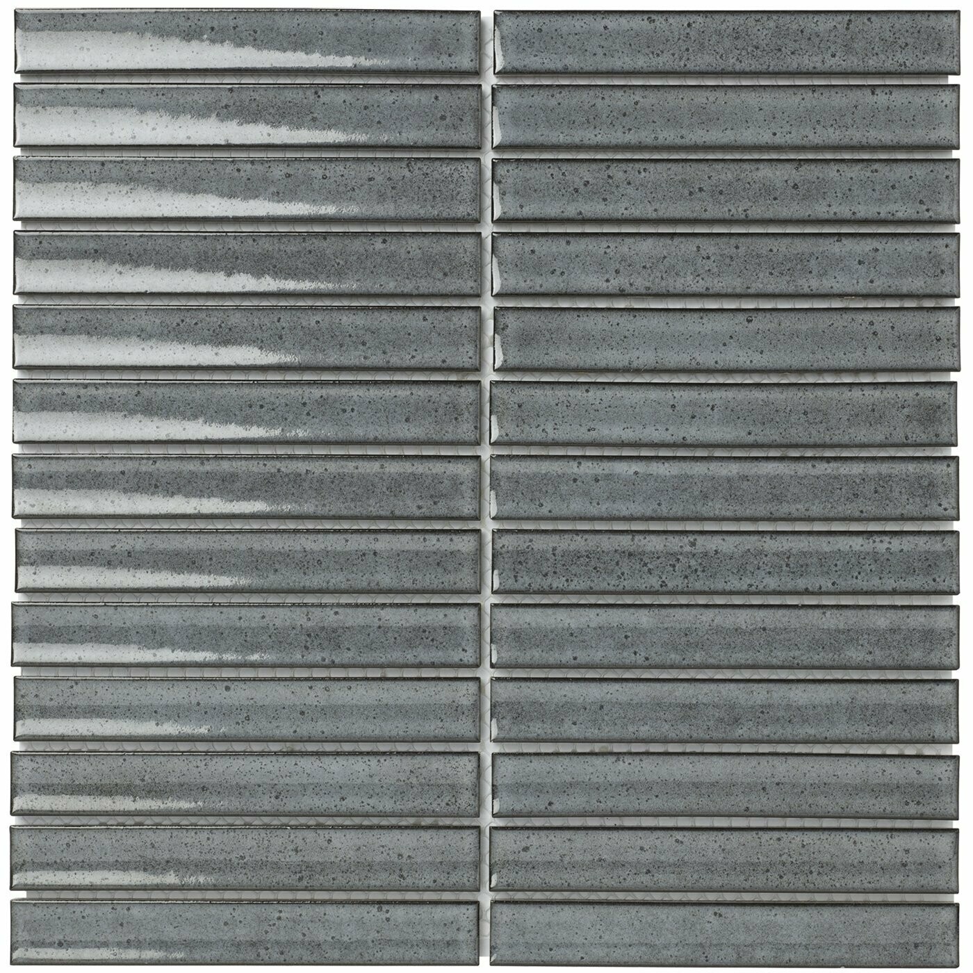 Kit Kat Oslo Gunmetal Gloss Mosaic Tile