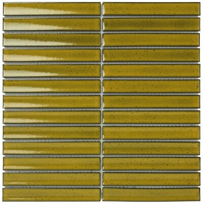 Kit Kat Oslo Mustard Gloss Mosaic Tile