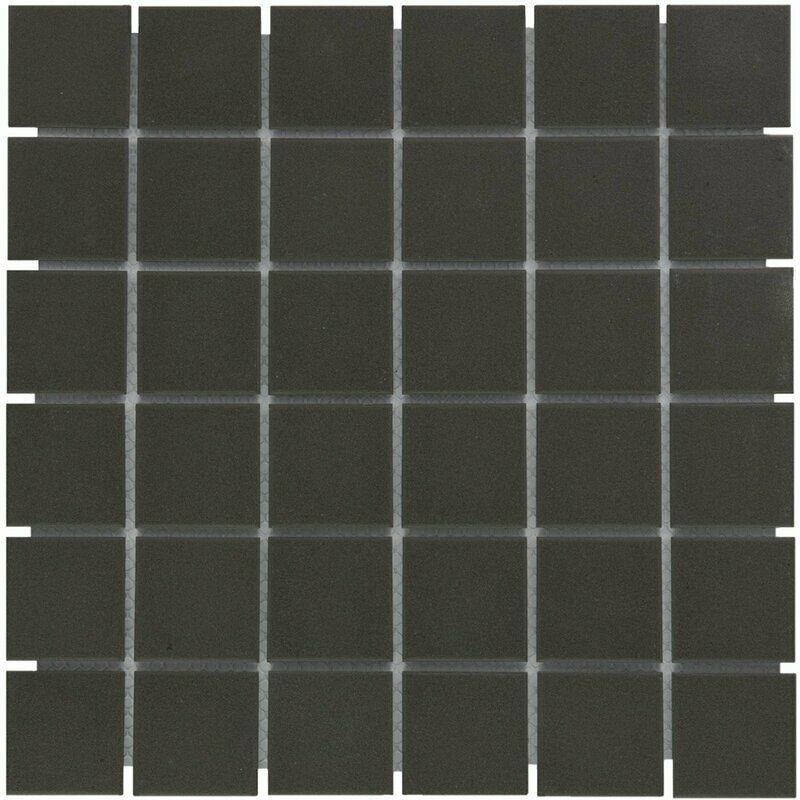 City Square Black 48x48mm R11 Mosaic