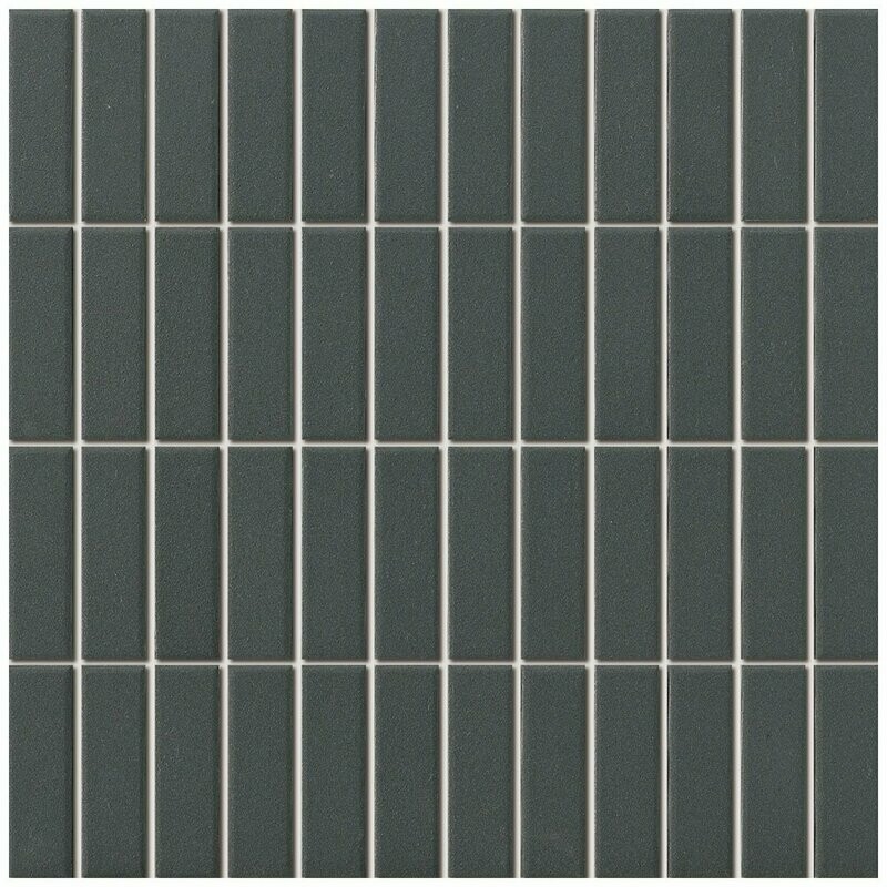 City Brick Black 73x23mm R11 Mosaic