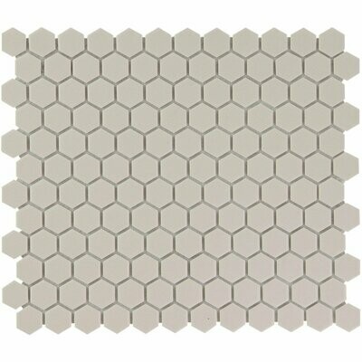 City Hex Off White 23x26mm Matt R11 Mosaic City Hex Off White 23x26mm Matt R11 Mosaic