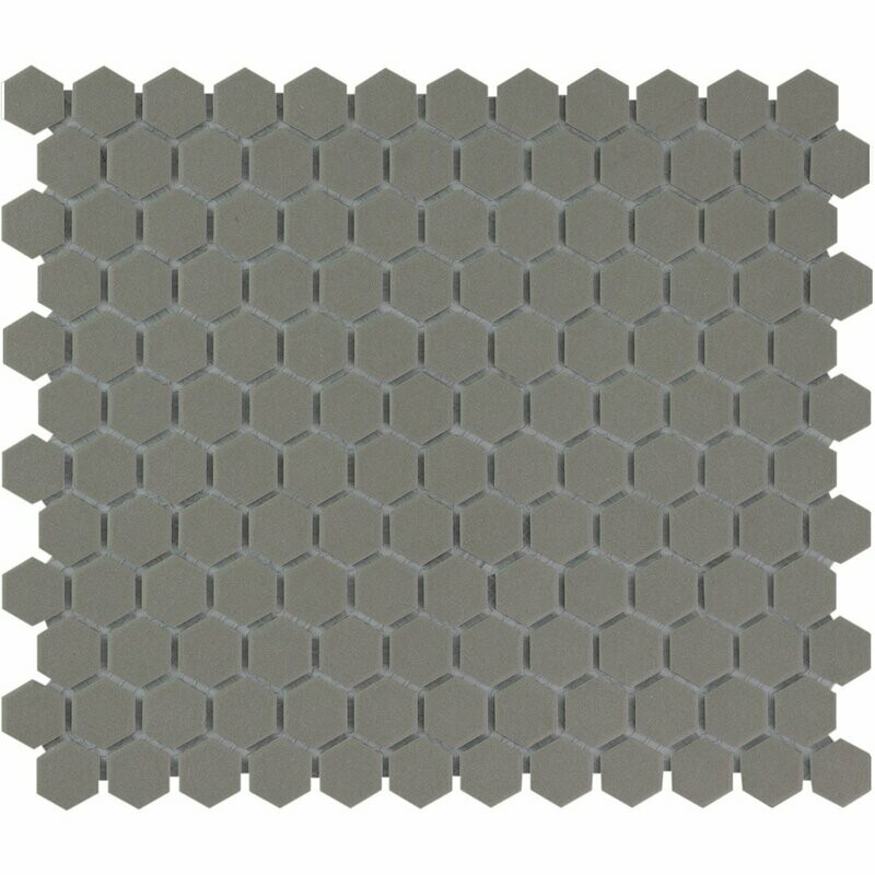City Hex Dark Grey 23x26mm Matt R11 Mosaic